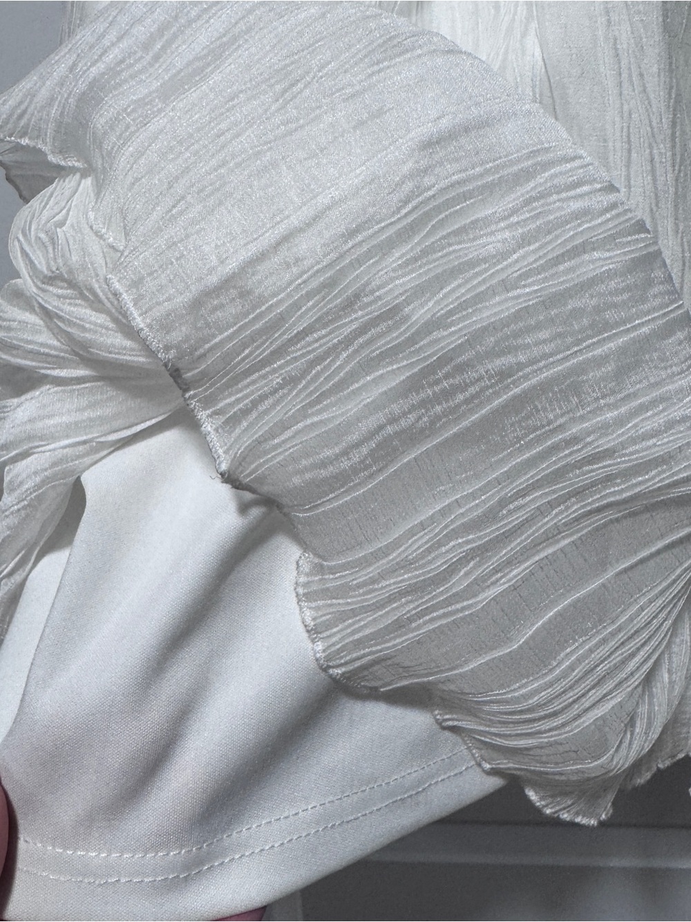 Lena White Tiered Spaghetti-Strap Mini Dress with Ruffled Layers - Picture 5 of 10